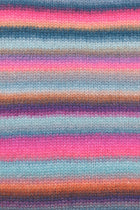 Pink/isblå/petrol/violet