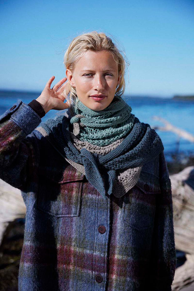 Emily Triangular shawl garnpakke INCL trykt opskrift