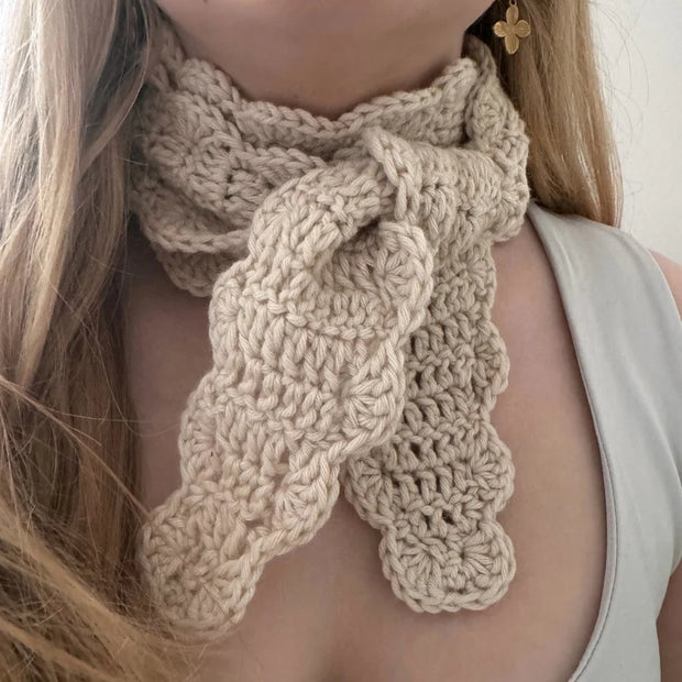 Muslinge scarf garnpakke 100% cashmere INCL digital opskrift