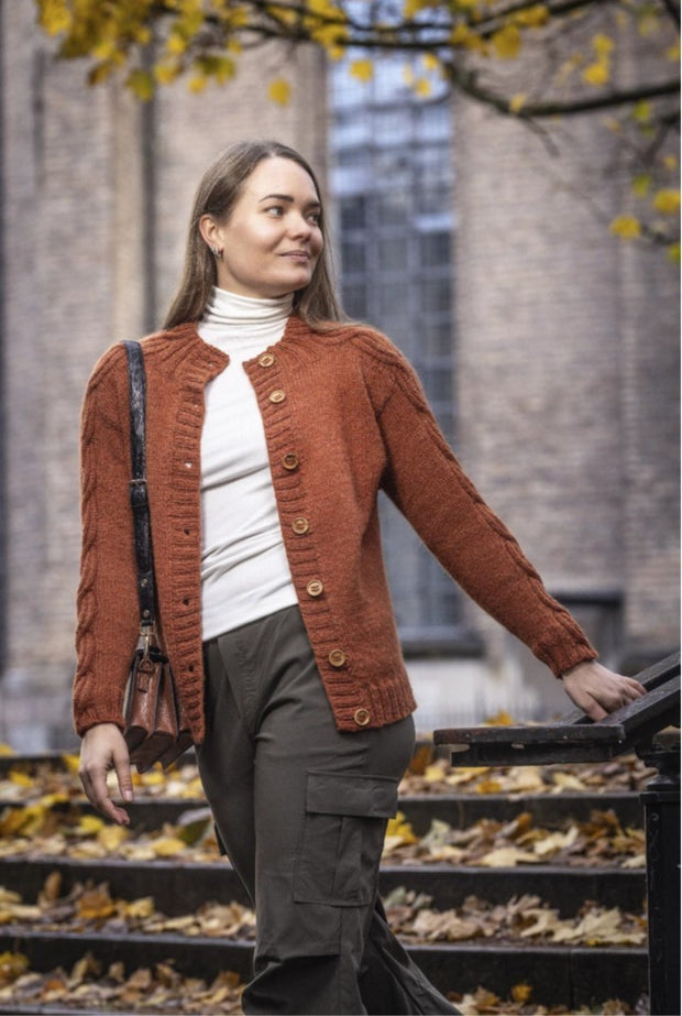 Nordic Waves cardigan garnpakke INCL trykt opskrift
