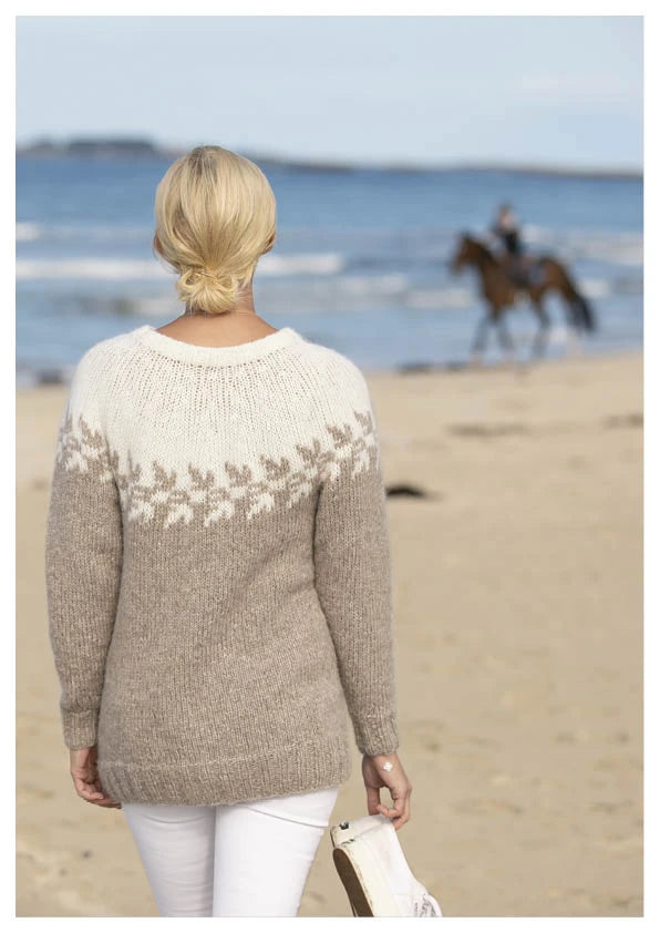 Lykke sweater garnpakke INCL trykt opskrift