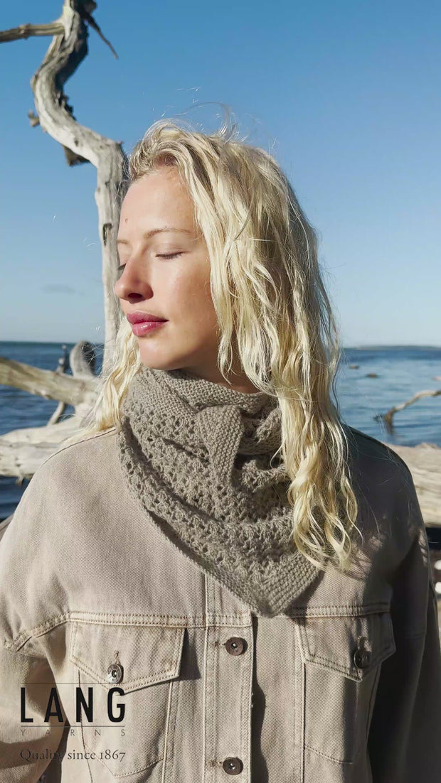 Emily Triangular shawl garnpakke INCL trykt opskrift